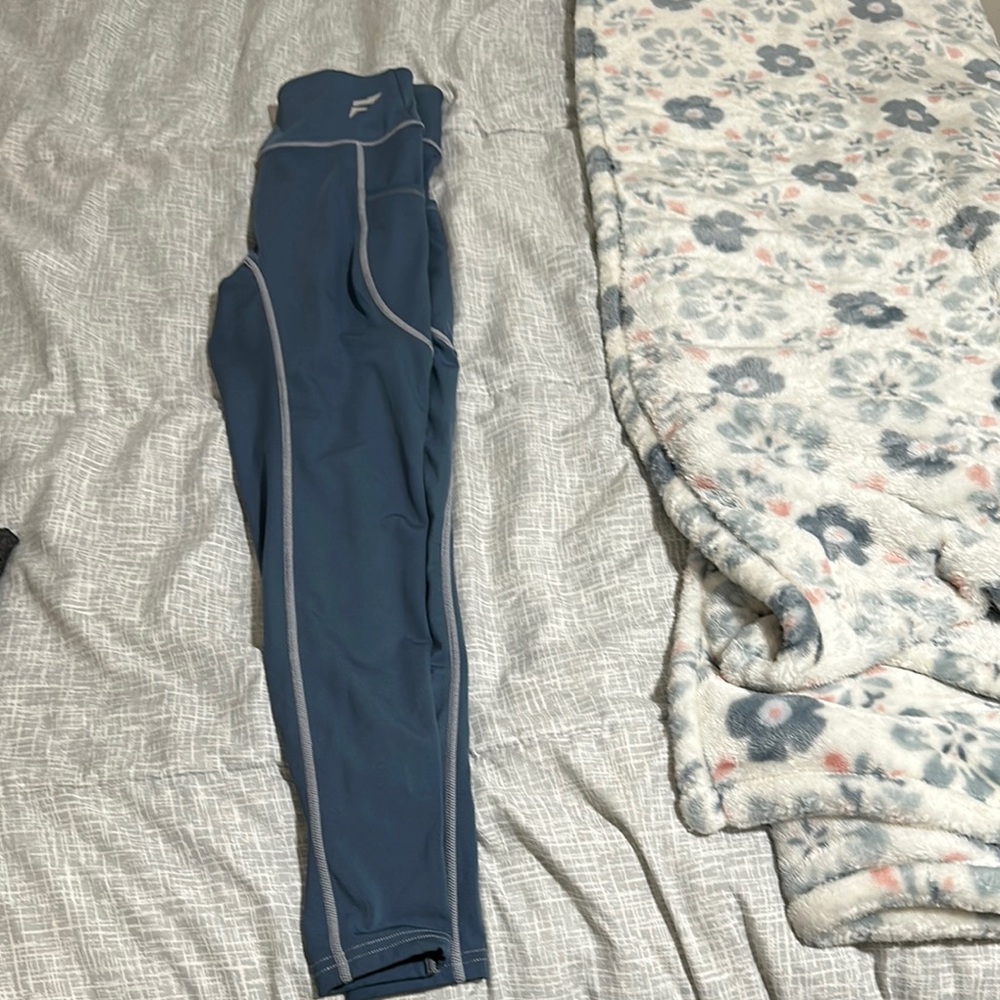 Flag nor fail blue leggings full length